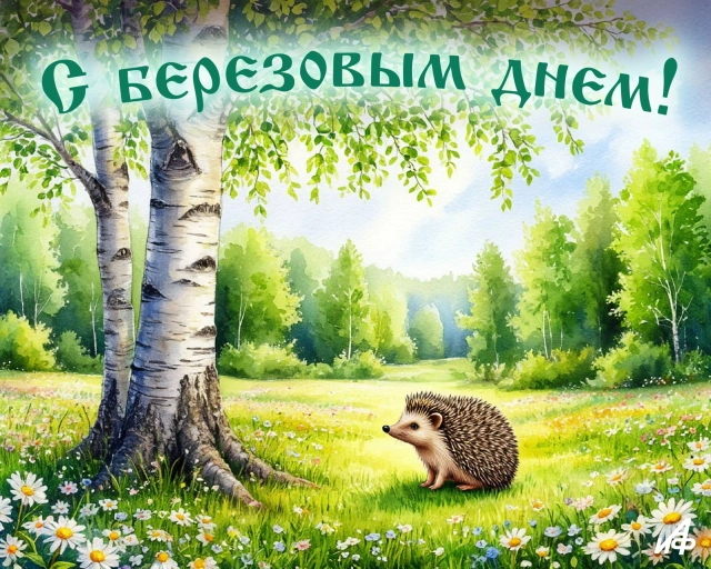 открытка день березы 11 апреля