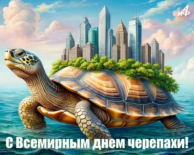 23 мая день черепахи открытка