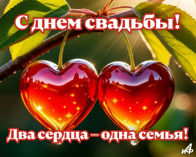 открытка для молодоженов счастье любовь семья красивый фон и текст