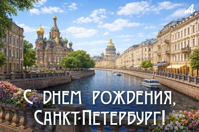 27 мая день города Петербурга открытка