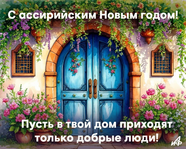 открытка с ассирийским новым годом 1 апреля