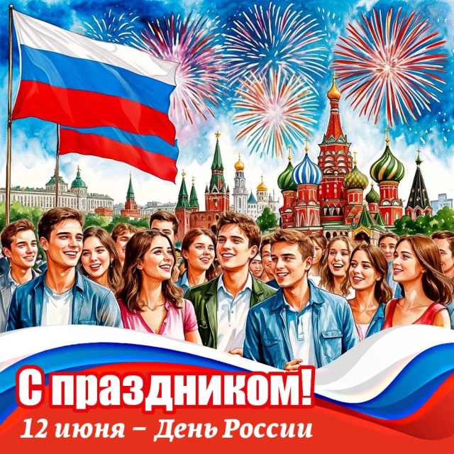 открытки День России