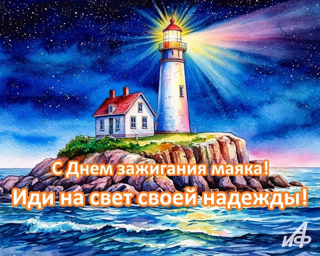 18 января день зажигания маяка открытка