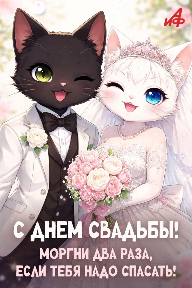 красивая картинка свадебная аниме стиль дружеский юмор