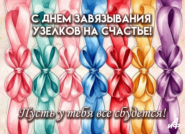 15 февраля открытка узелки на счастье