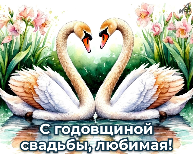 70+ красивых открыток с пожеланиями на годовщину свадьбы для супругов