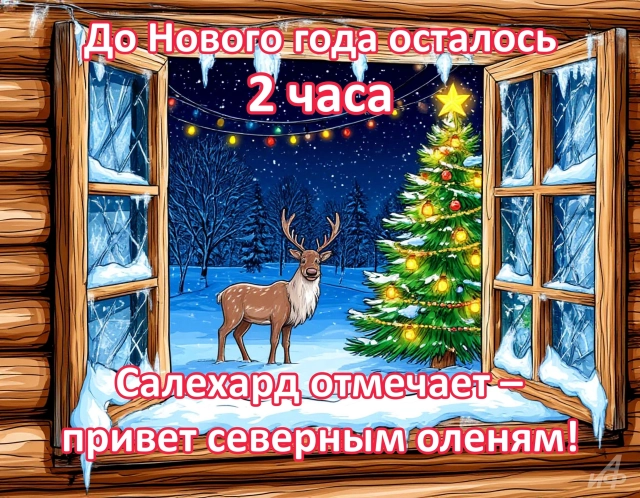 2 часа до нового года открытки