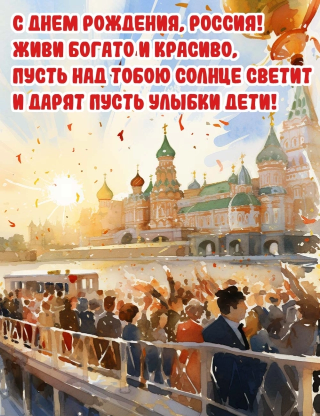 открытки День России