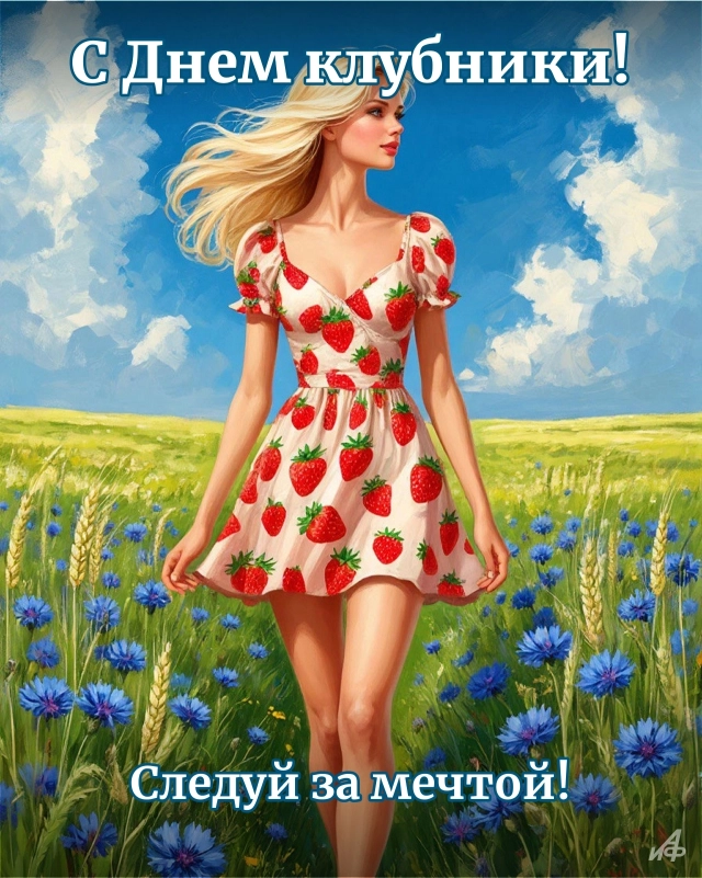 30+ открыток с Днем клубники. Красивые картинки для дачников и влюбленных