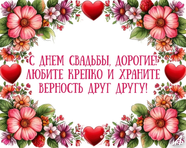 открытка на свадьбу для молодоженов стильная графика пастельные оттенки романтика