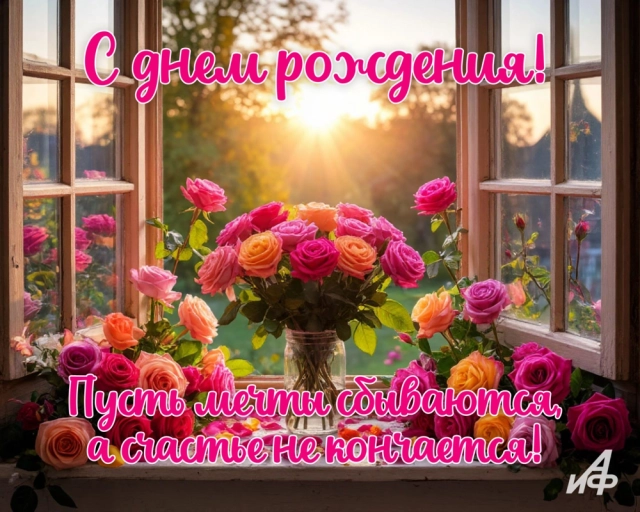 с днем рождения открытка пожелание
