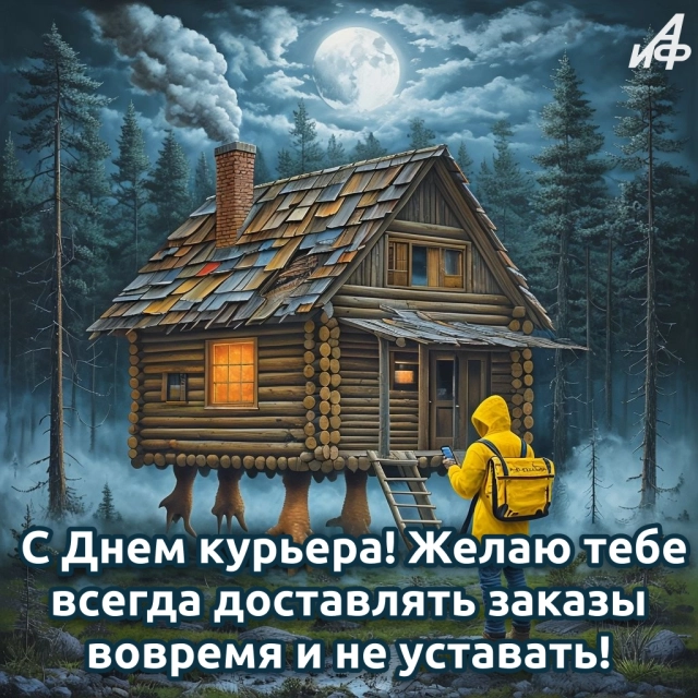 открытки в День курьера