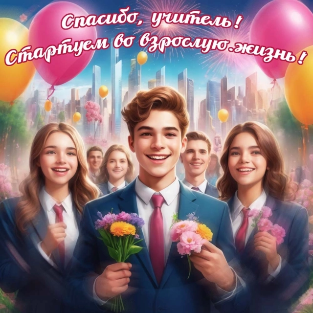 открытка окончание школы