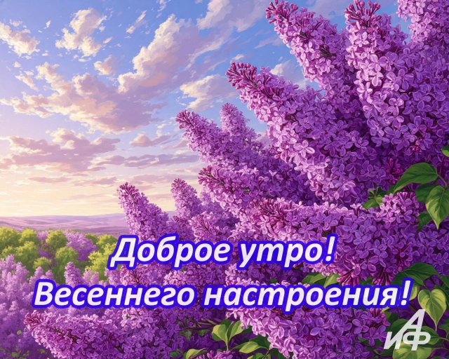 открытки доброе утро весна