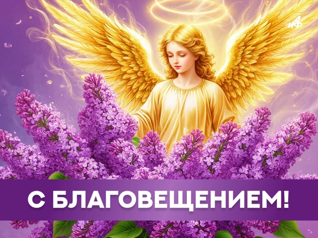 с благовещением Богородицы открытка