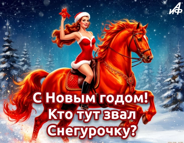 с новым годом лошади