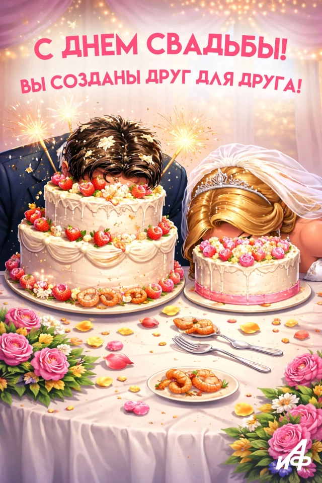 с днем свадьбы открытка с юмором