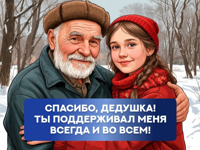 открытки спасибо дедушка