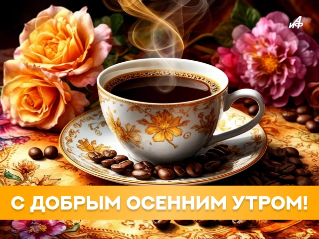 скачать открытку осень доброе утро бесплатно без регистрации