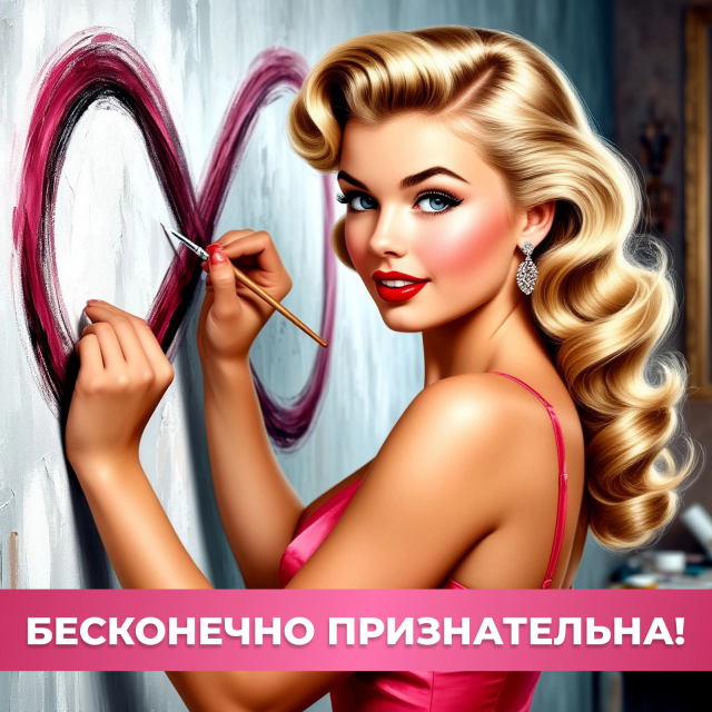 бесконечно признательна открытка