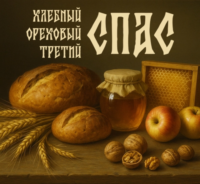 30+ красивых открыток к Ореховому и Хлебному Спасу на 29 августа