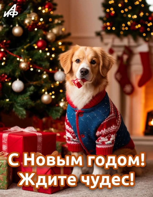 открытка друзьям с новым годом