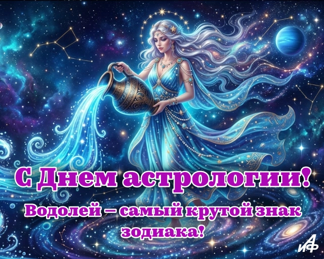 открытка знак зодиака водолей