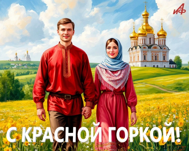 цветущая весна открытка Красная горка скачать