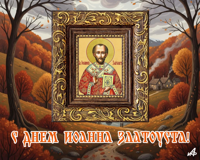 открытка Иоанна Златоуста 26 ноября