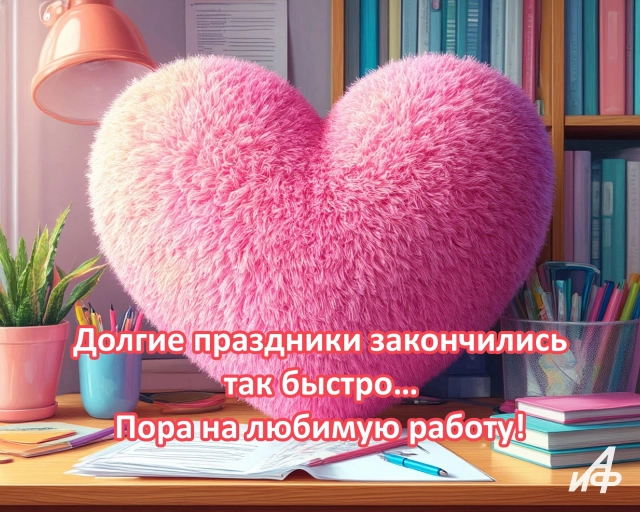 первый рабочий день открытки с сердцем