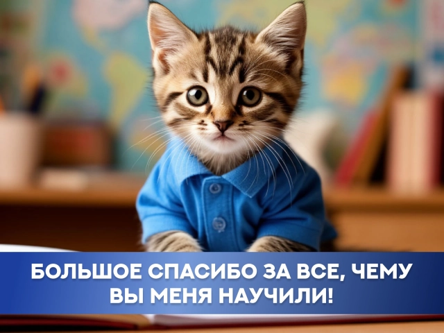 открытка учителю спасибо