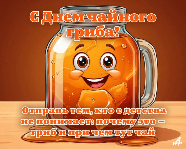 день чайного гриба открытка