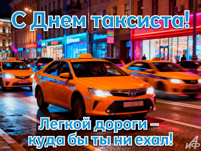 открытка день таксиста