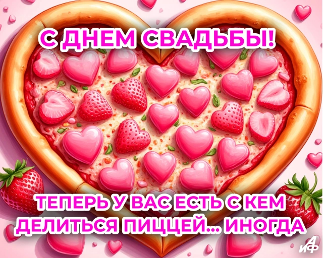 открытка с днем свадьбы юмор прикол