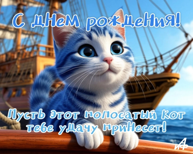 открытки с днем рождения юмор котик