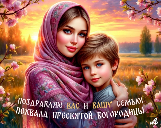 открытка Матерь Божия