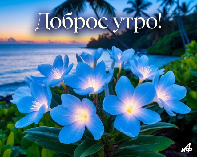 открытка с добрым утром цветы