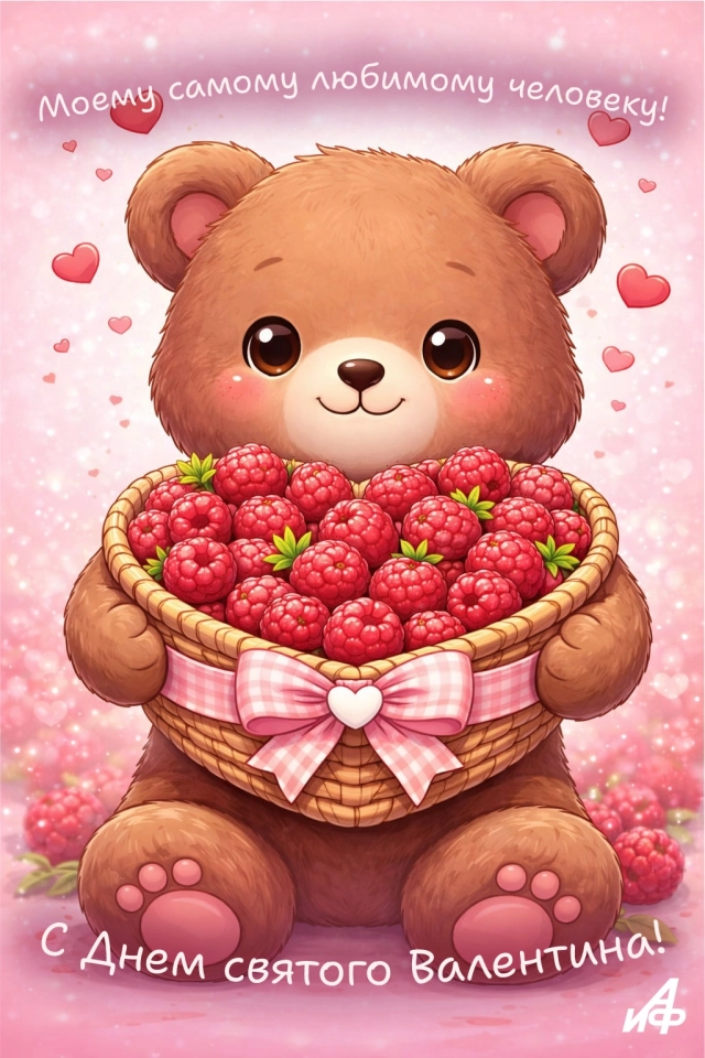 открытка валентинка