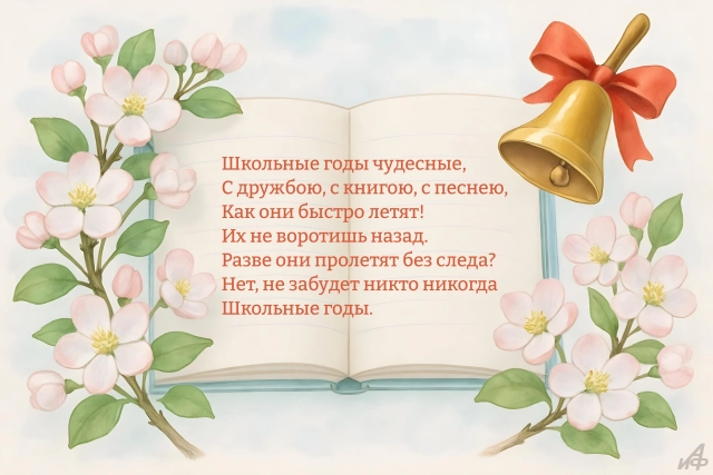 последний звонок открытка