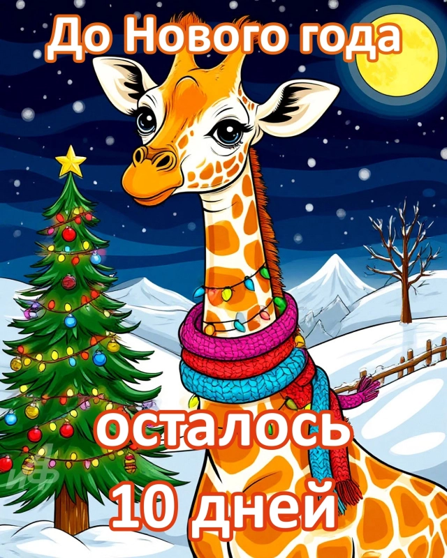 10 дней до нового года открытки