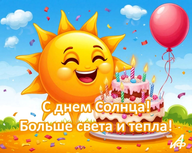 открытка с днем солнца