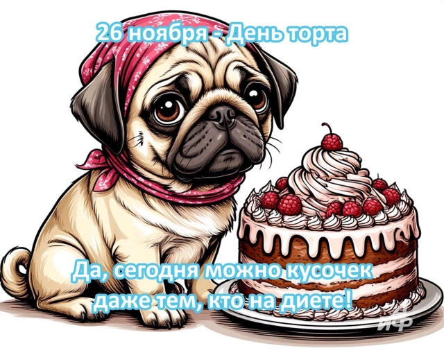 день торта открытка