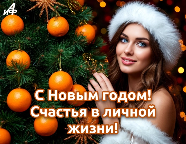 с новым годом открытка для подруги