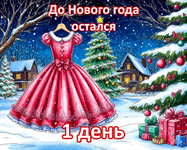 1 день&nbsp;до нового года открытки