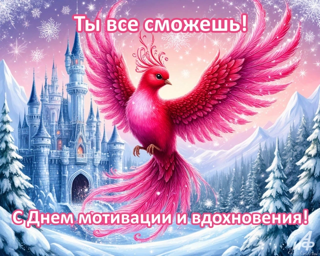 2 января день мотивации и вдохновения открытка