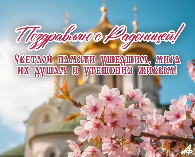 картинка с Радоницей православная