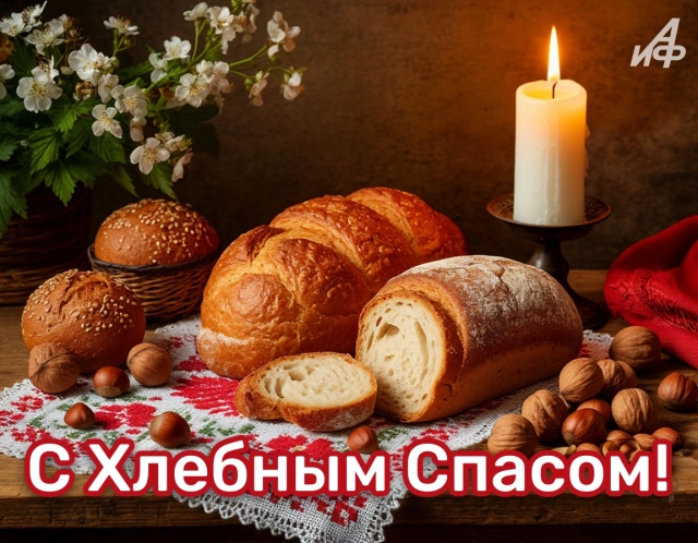 30+ красивых открыток к Ореховому и Хлебному Спасу на 29 августа