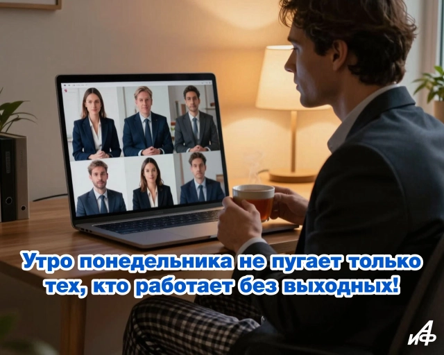 открытка утро понедельника