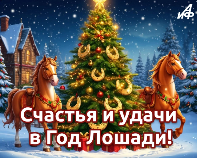 открытка счастья в новом году