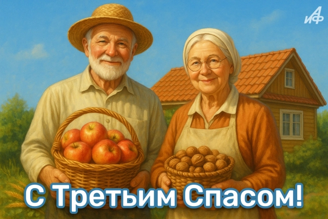 30+ красивых открыток к Ореховому и Хлебному Спасу на 29 августа